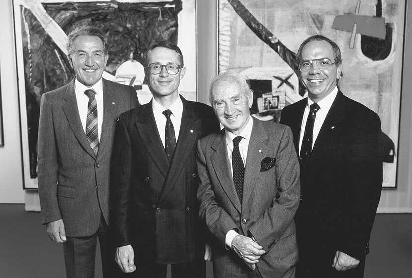 1989. Carlo, Marco, Franco and Paul at the time of the elders making way to the younger generation.