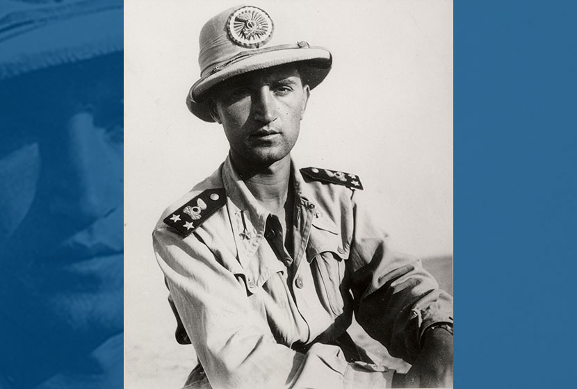 Franco in colonial uniform in Libya in 1941.