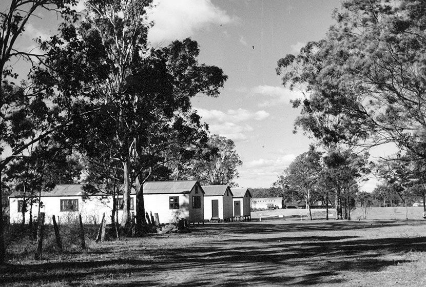 1958. Living quarters at Seven Hills.