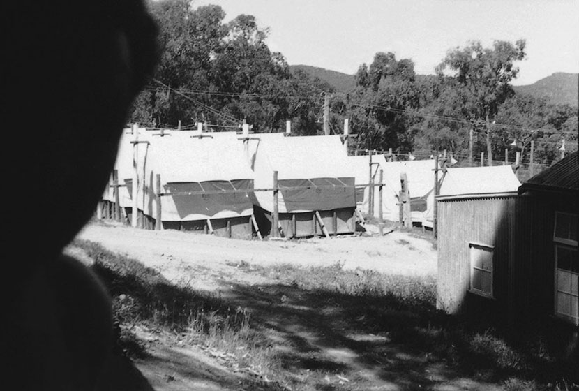 1951. The tents of the camp at Menai (NSW), where EPT workers were lodged while erecting towers.