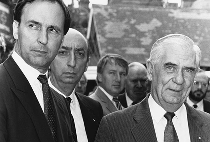 Prime Minister Paul Keating and Vittorio Moratelli.