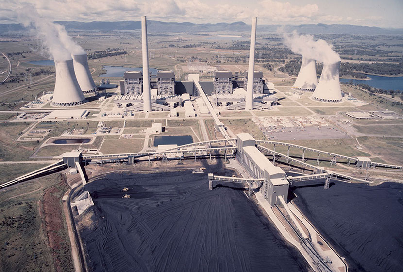 Bayswater power station, NSW. Aerial view.