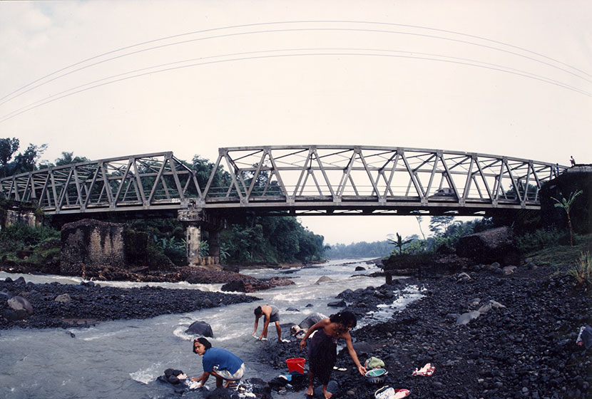 One of the hundreds of steel bridges built by Transfield and Trans-Bakrie in Indonesia.