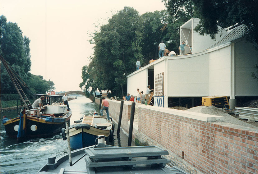 1988. Opening day of the Australian Pavilion at the Biennale of Venice.