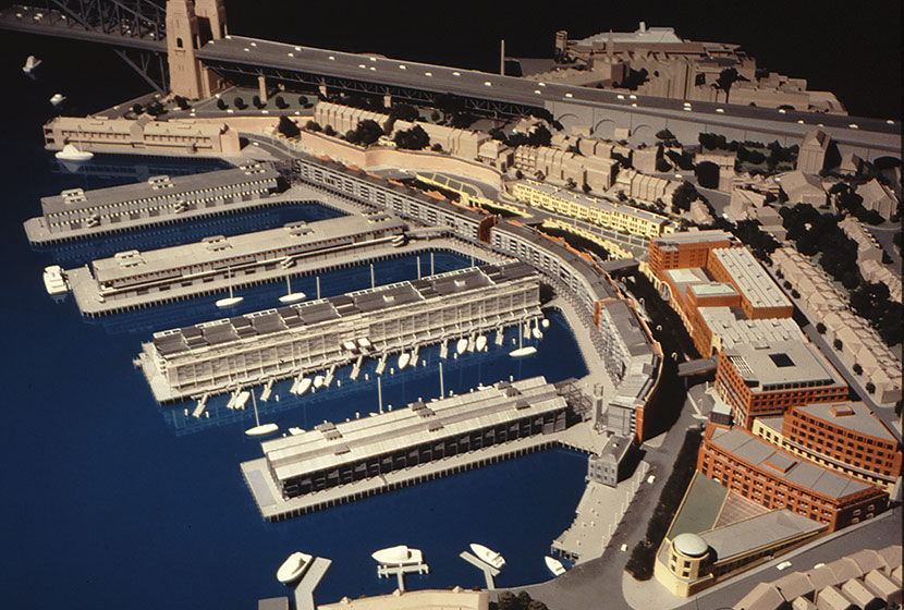 Artist impression of the Walsh Bay redevelopment by Walsh Bay Finance, the consortium formed by Transfield and Mirvac.
