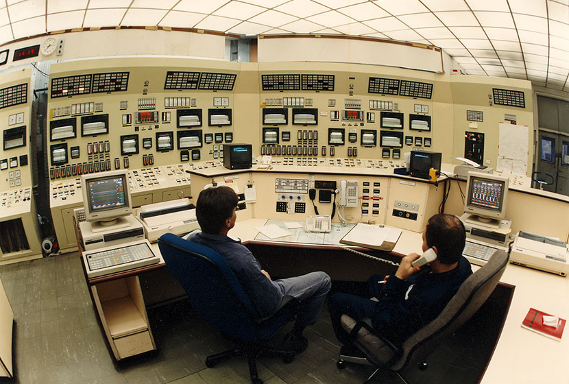 Control room of Muja power station, Western Australia.